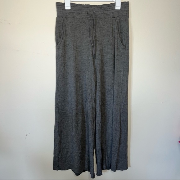 Athleta Pants Wide Leg Gray Modal Elastic Waist Size Medium - Picture 8 of 12